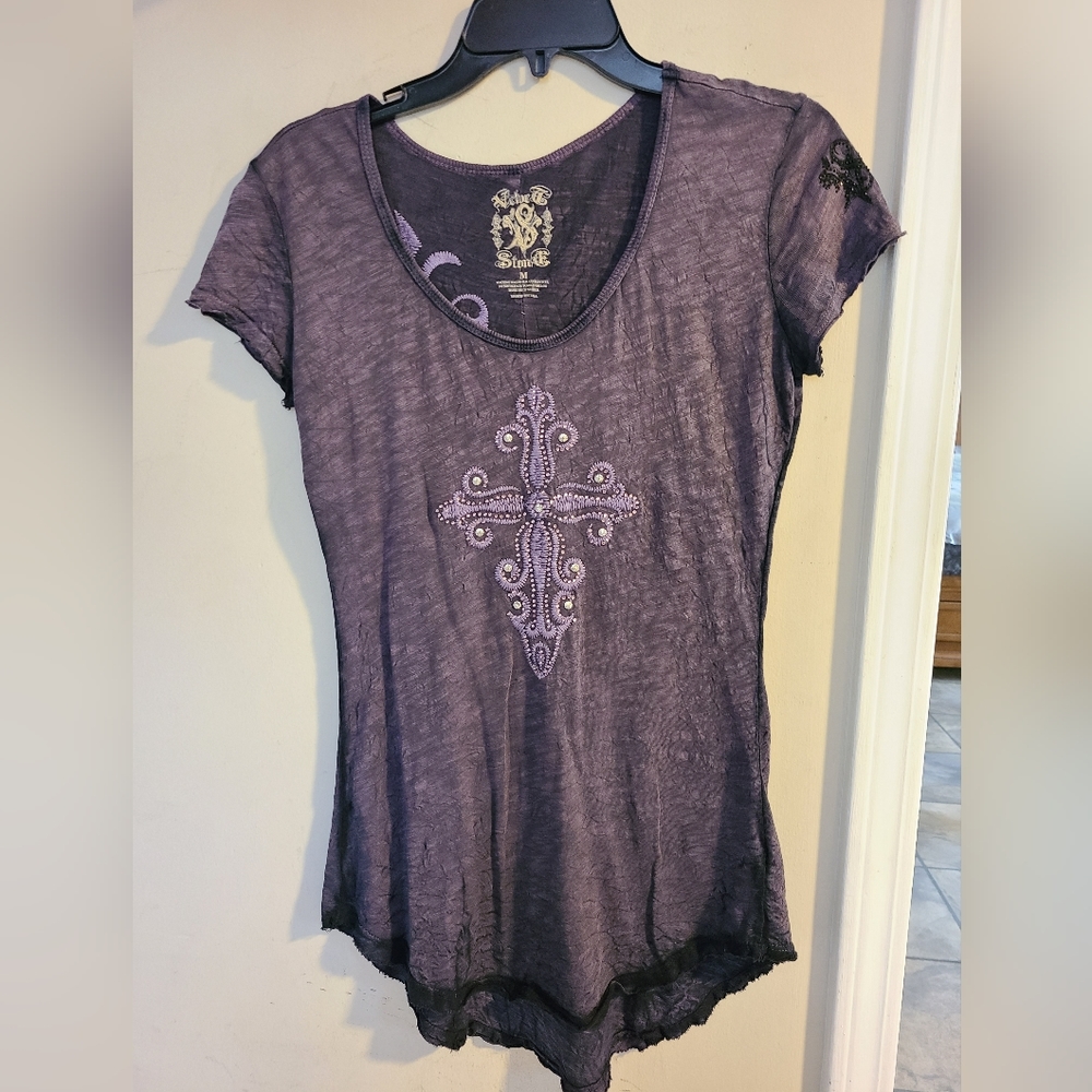 Velvet Stone Short Sleeve Tee Size Medium